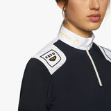 Cavalleria Toscana R-Evo Epaulet S/S Zip Competition Shirt