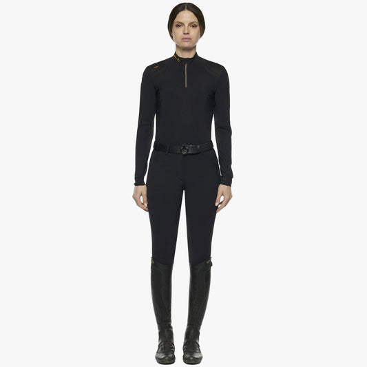 Cavalleria Toscana R-Evo Epaulet L/S Zip Competition Shirt