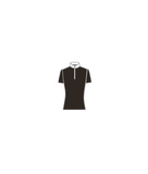 Cavalleria Toscana Women's Technical Pique Knit S/S Zip Competition Shirt