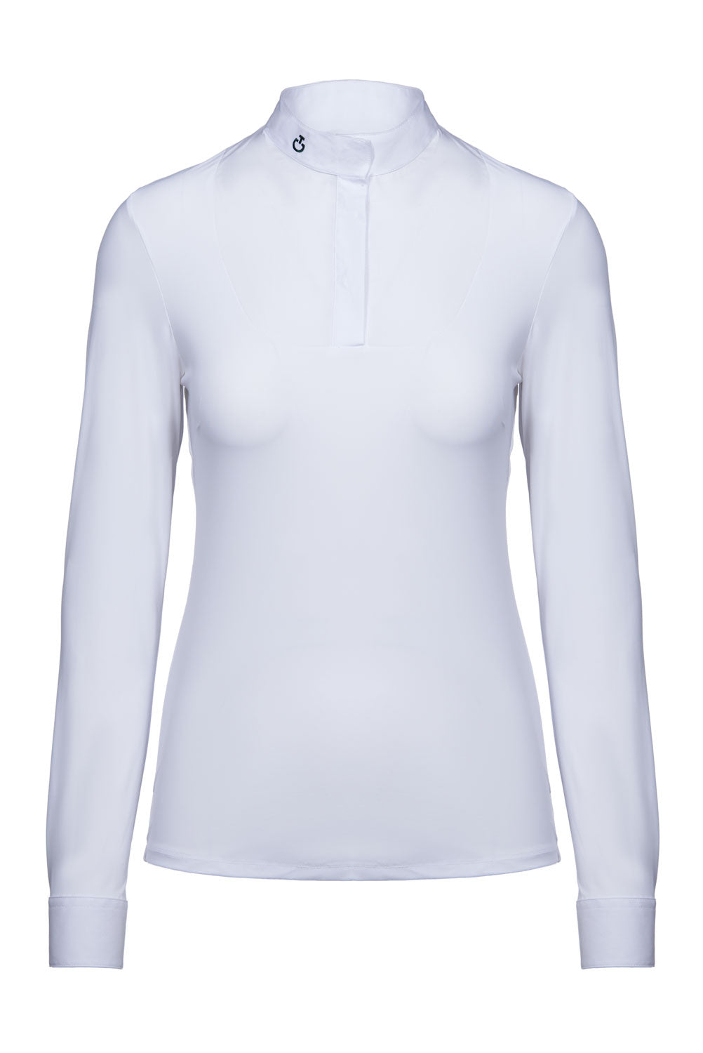 Cavalleria Toscana LS Shirt with Bib and Jacquard Back - Luxe EQ