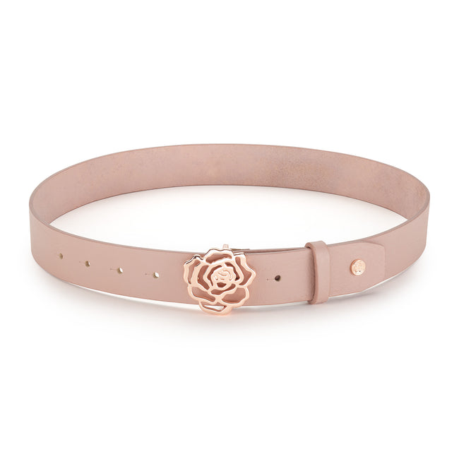 Hannah Childs Rose Buckle Belt  Dusted Rose - Luxe EQ
