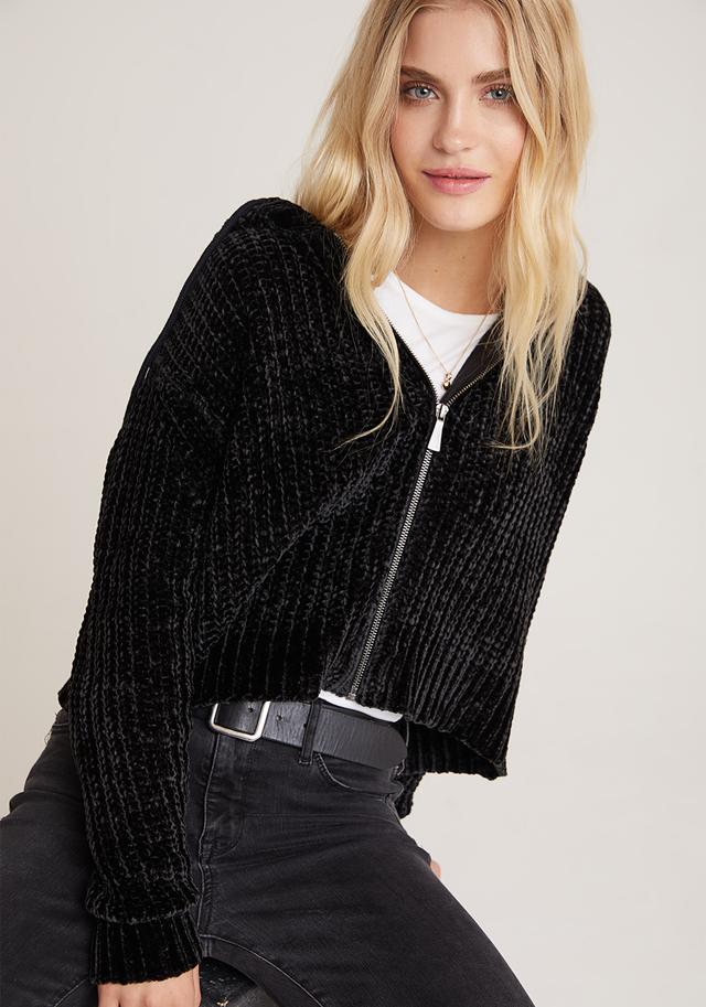 Bella Dahl Chenille Sweater Hoodie - Luxe EQ