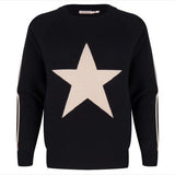 Esqualo Star Sweater in Black and White - Luxe EQ