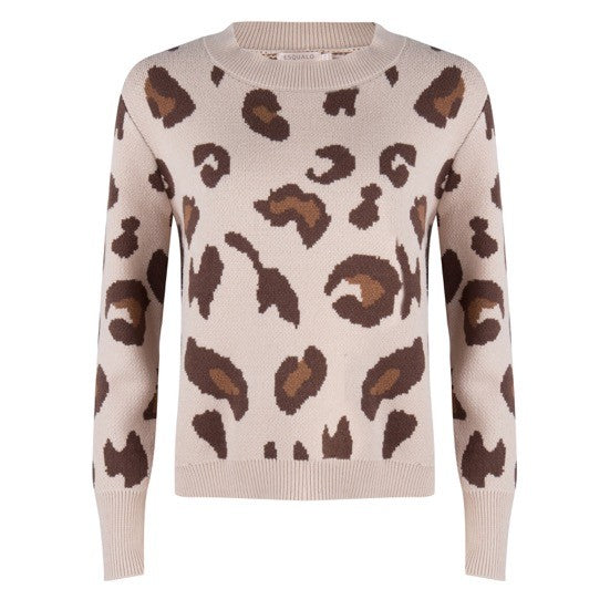 Esqualo Sweater Leopard Print - Luxe EQ