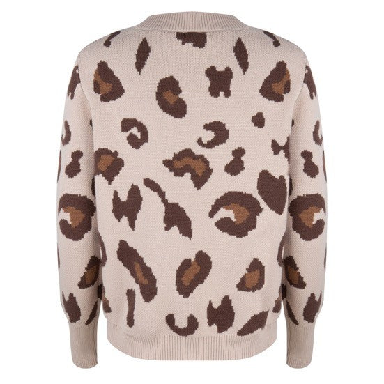 Esqualo Sweater Leopard Print - Luxe EQ