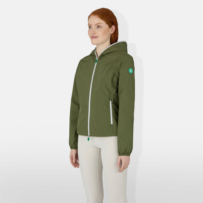 Save the Duck women's Stella Hooded Rain Jacket