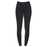 Cavalleria Toscana WOMEN`S JUMPING BREECHES WITH PERFORATED LOGO TAPE Black