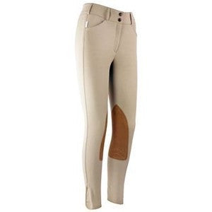 Tailored Sportsman Breech Girl's 3960 Tan Front zip  Low rise - Luxe EQ