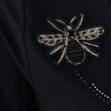 Esqualo V neck Tee Embroidered Bee - Luxe EQ
