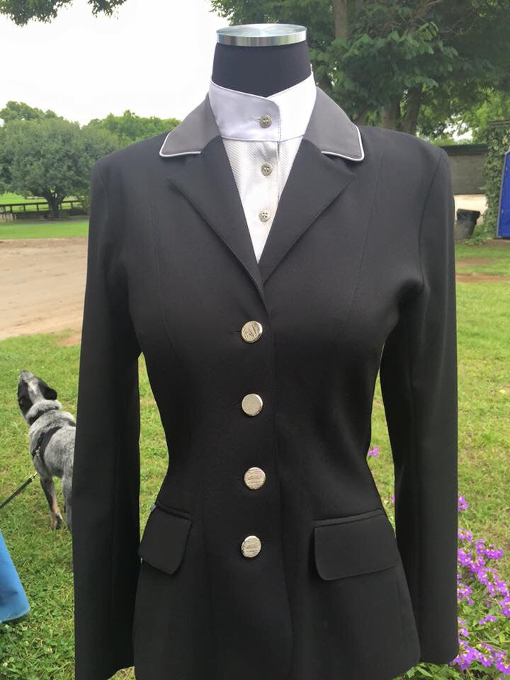 Winston Equestrian Coat Exclusive Black/Grey/Light Grey - Luxe EQ