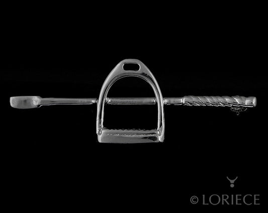 Loriece Stock Pin Stirrup and Crop - Luxe EQ