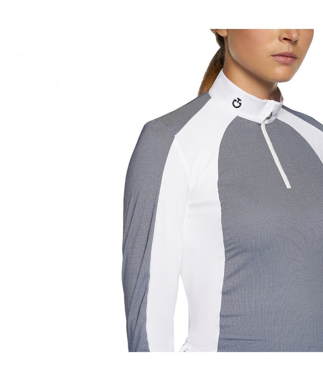 Cavalleria Toscana Women's Performance Jersey Competition Shirt With Zip