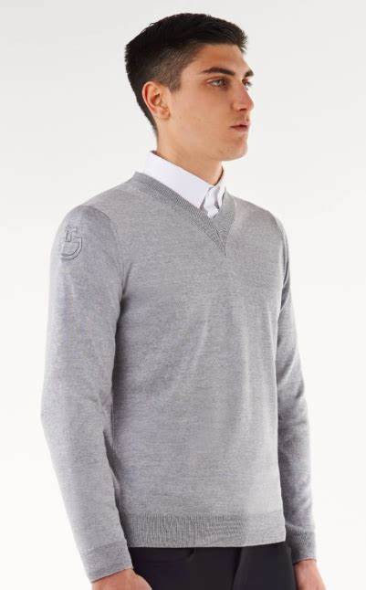 Cavalleria Toscana Mens V neck Sweater - Luxe EQ